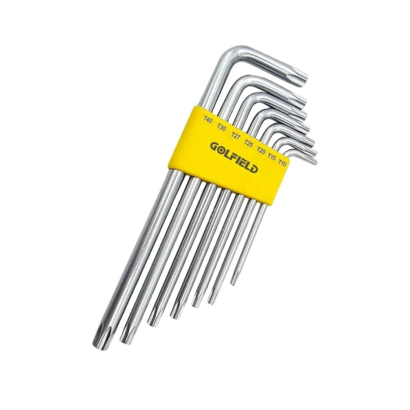 Jogo de Chaves Torx 7 Peças Sem Furo Golfield