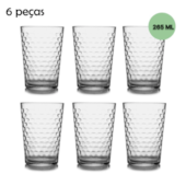 Jogo de Copos Batuque 265ML 6 Peças Nadir Jogo de Copos Batuque 265ML 6 Peças Nadir