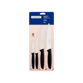 Jogo de Facas 4 Peças Preto Tramontina Jogo de Facas 4 Peças Preto Tramontina