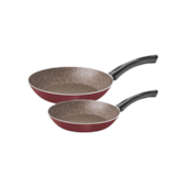 Jogo de Frigideiras 2 Peças Paris Vermelho Tramontina Jogo de Frigideiras 2 Peças Paris Vermelho Tramontina