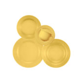 Jogo de Jantar/Chá Amarelo 20 Peças Oxford Jogo de Jantar/Chá Amarelo 20 Peças Oxford