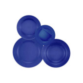 Jogo de Jantar/Chá Azul 20 Peças Oxford Jogo de Jantar/Chá Azul 20 Peças Oxford