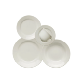 Jogo de Jantar/Chá Branco 20 Peças Oxford Jogo de Jantar/Chá Branco 20 Peças Oxford