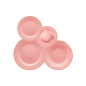 Jogo de Jantar/Chá Rosa 20 Peças Oxford Jogo de Jantar/Chá Rosa 20 Peças Oxford