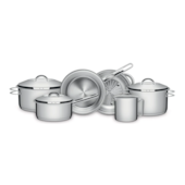 Jogo de Panela Inox Solar 6 peças Tramontina Jogo de Panela Inox Solar 6 peças Tramontina