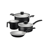 Jogo de Panela Linz Alumínio Preto 4 Peças Tramontina Jogo de Panela Linz Alumínio Preto 4 Peças Tramontina