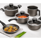 Jogo de Panelas 5 Peças Paris Grafite Tramontina