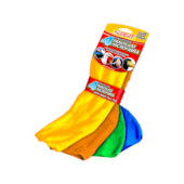 Jogo de Panos Microfibra 4 Unidades Sortidas Luxcar