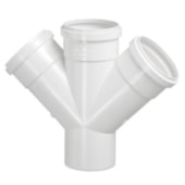 Junção Dupla para Esgoto 100x100mm Krona  Junção Dupla para Esgoto 100x100mm Krona