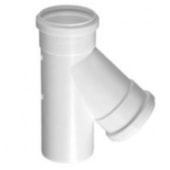 Junção Invertida para Esgoto 75x75mm Krona  Junção Invertida para Esgoto 75x75mm Krona