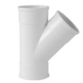 Junção Simples para Esgoto 45° 75x50mm Krona  Junção Simples para Esgoto 45° 75x50mm Krona