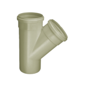 Junção Simples para Esgoto 45° 75x75mm Krona  Junção Simples para Esgoto 45° 75x75mm Krona