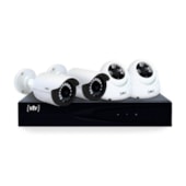 Kit 04 Câmeras de Segurança Bullet e Dome com DVR 8CH VTV  Kit 04 Câmeras de Segurança Bullet e Dome com DVR 8CH VTV