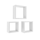 Kit 3 Nichos Decorare Branco Prat-K Kit 3 Nichos Decorare Branco Prat-K