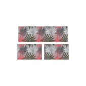 Kit 3 Tapetes Slim Kasa Floral Coral Kapazi Kit 3 Tapetes Slim Kasa Floral Coral Kapazi