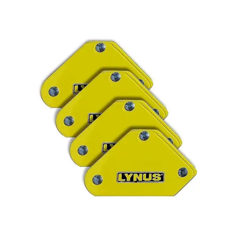 Kit 4 Peças Esquadro Magnético 5KG Lynus