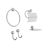 Kit Acessórios de Banheiro 5 Peças Cromado Samba Fit Japi