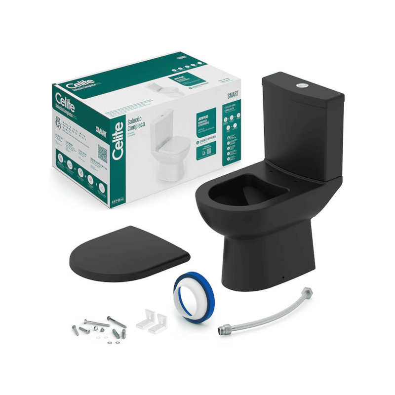 Kit Bacia com Caixa Acoplada Smart Onix Celite