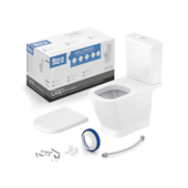 Kit Bacia Sanitária com Caixa Acoplada Completa Gap Branco Roca