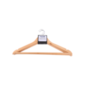 Kit Cabide de Madeira Natural 3 Peças Casa Ok Kit Cabide de Madeira Natural 3 Peças Casa Ok