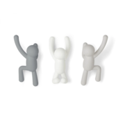 Kit Cabideiro para Parede 3 Peças Misto Umbra  Kit Cabideiro para Parede 3 Peças Misto Umbra