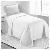 Kit Cobre Leito Loft Solteiro 2 Peças 160x230cm Branco Camesa