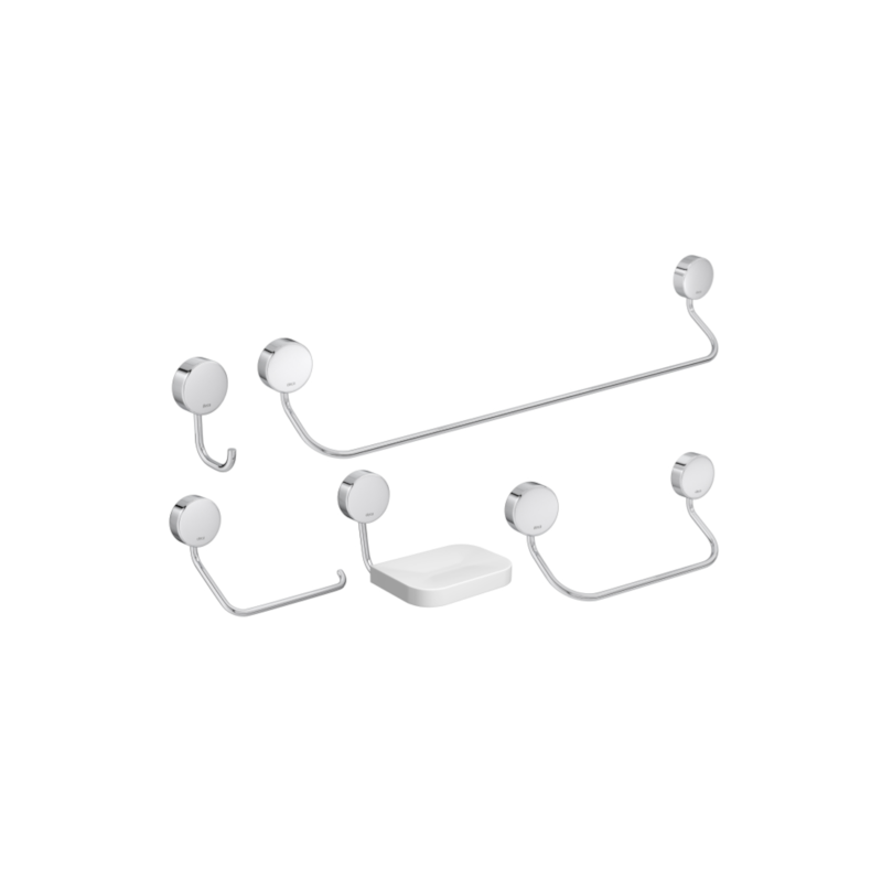 Kit de Acessórios para Banheiro 5 Peças Net 2000.C01 Deca