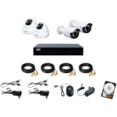 Kit de DVR 8 Canais HD 500GB 4 Câmeras Full HD VTV