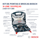 Kit de Pontas e Brocas X-Line com 103 Peças Bosch