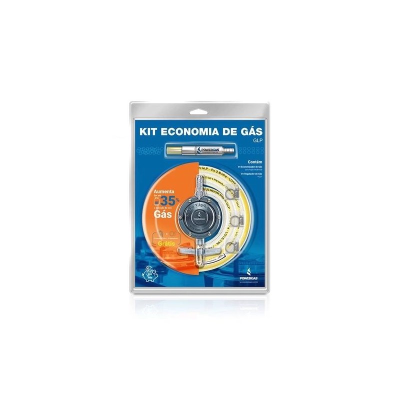 Kit Economia de Gás 1kg com Mangueira Powergas