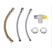 Kit Flexíveis Aquecedor Gás 1/2x40cm em L Astra  Kit Flexíveis Aquecedor Gás 1/2x40cm em L Astra