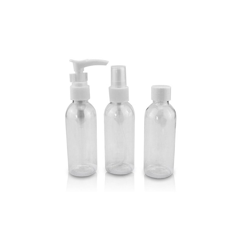 Kit Frasco de Viagem 3 Peças 60ml Clinck