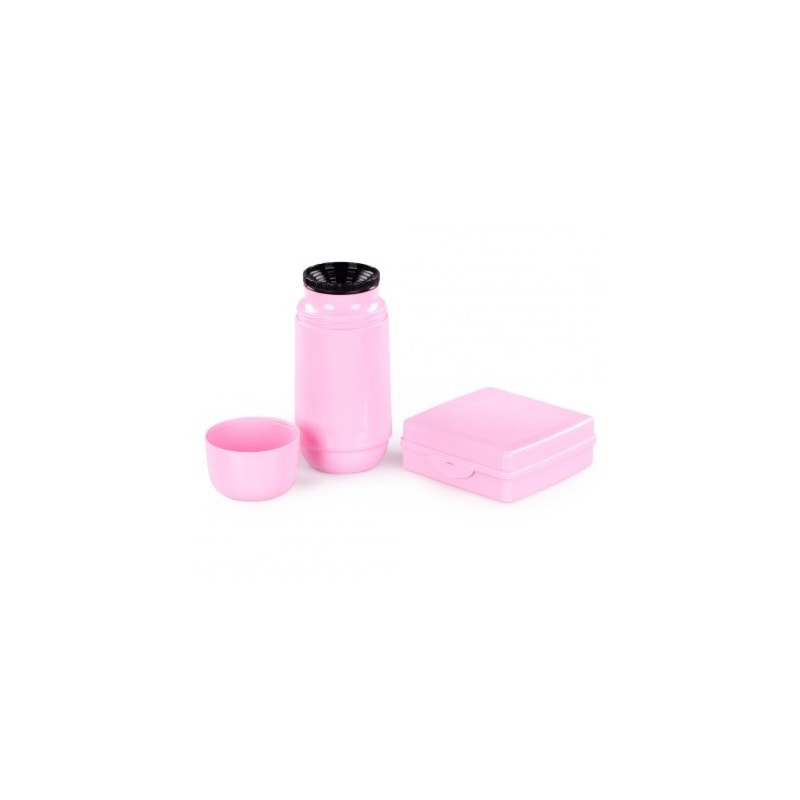 Kit Garrafa 250ml e sanduicheira Rosa Sanremo