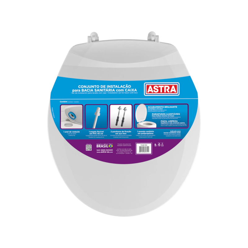 Kit Instalação para Bacia Sanitária Astra