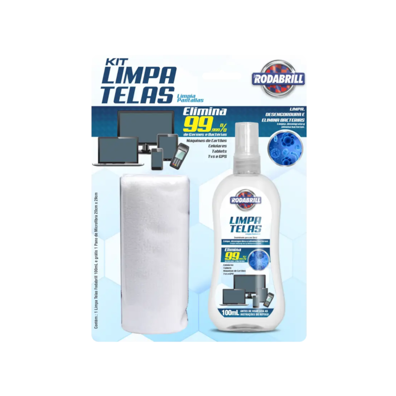 Kit Limpa Telas 100ml Rodabrill