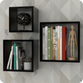 Kit Nicho 3 Peças Leve Decorare Preto Prat-K