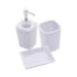 Kit para Banheiro 3 Peças de Cerâmica Antibes Branco Lyor