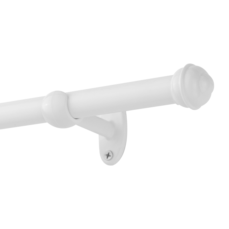 Kit para Cortina Prakito 19mm 1,5M Branco Bella Arte