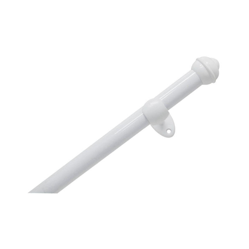 Kit para Cortina Pratiko 19mm 2 Metros Branco Bella Arte