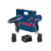 Kit Parafusadeira e Chave Impacto 12V Bosch