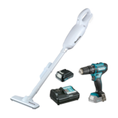 Kit Parafusadeira/Furadeira e Aspirador de Pó 12V Makita