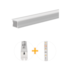 Kit Perfil Embutido 10W/m 4000K Branco 1M Bronzeart