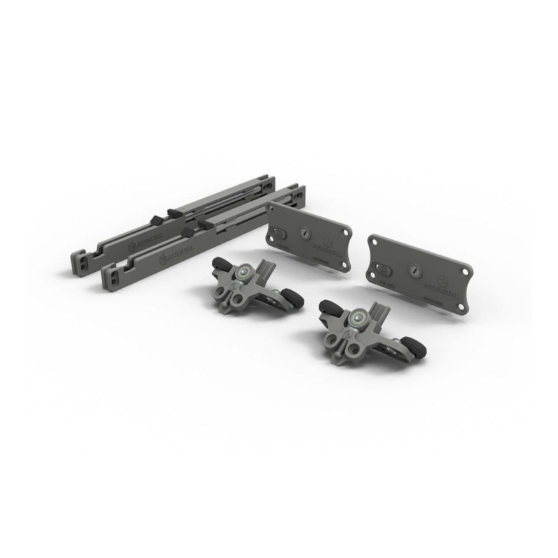 Kit Porta de Correr Agility PLUS 347 1 Porta 60kg Embutido 1 un Rometal