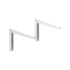 Kit Suporte Dobrável 12x40cm Branco Multivisão