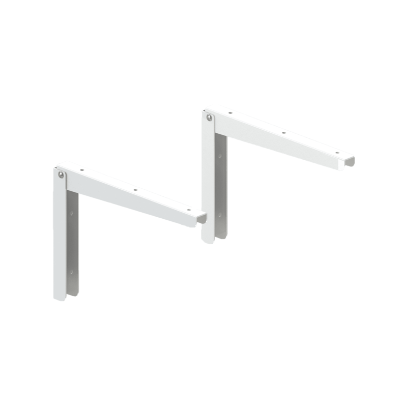 Kit Suporte Dobrável 12x40cm Branco Multivisão