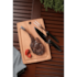 Kit Tábua de Madeira com Garfo e Faca para Churrasco Tramontina