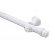 Kit Varão Europa Branco 19 mm x 1,5 Metros Sem Emenda 