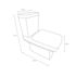 Kit Vaso Sanitário com Caixa Acoplada Lirio 3/6L Qualiz