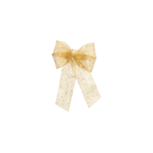 Laço Decorativo com Glitter Ouro 20x30cm Cromus