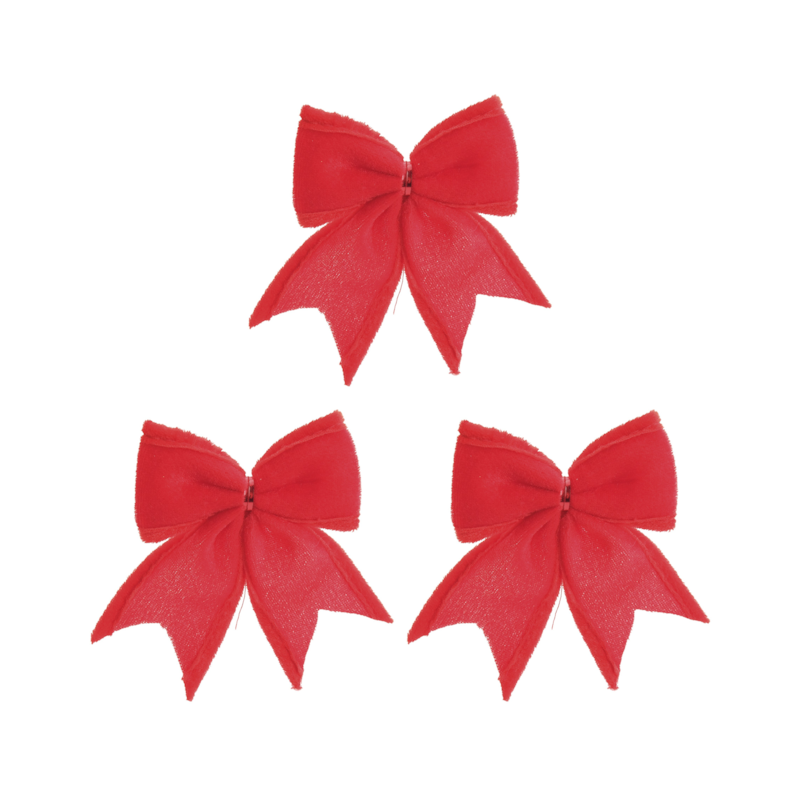 Laço Liso Vermelho 13cm Cromus